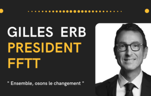 Message de Gilles ERB Président de la FFTT
