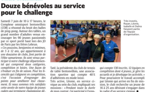Le Bénévolat au sein de notre Club