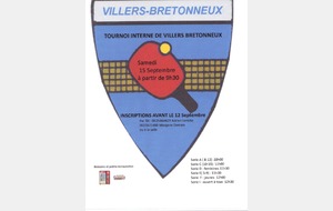 Affiche tournoi Interne du Club