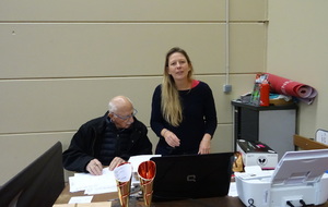 Daniel GACQUER en compagnie de Sonia PILLON pour une passation de pouvoir lors du dernier Open Féminin à Villers Bretonneux.