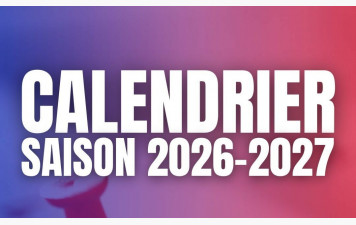 Calendrier complet de la Saison 2026-2027